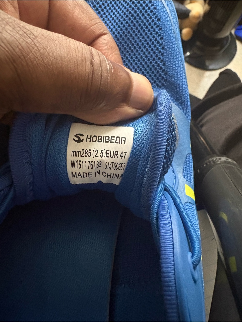 Hobibear Men’s Breathable Athletic Sneakers in Blue